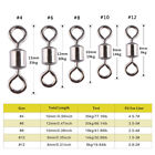 500pcs Fishing Swivels Lot Rolling Barrel Ring Swivel Connector Fishing Tackle 