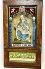 Antique Catholic Sick Call Box Pieta    blessed Be Thy Holy Name    Last Rites