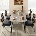 Home Dining Table Set 5 Piece For 4 Dinette Table Kitchen Table And 4 Chairs