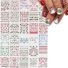 30 Sheets Christmas Nail Art Stickers Decals 3d Self Adhesive Christmas Nail    