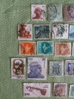 Stamp Lot Of India 40 Canceled Definitive And Commemorative  Album Fill-ins used