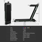 Costway 2 25hp 2 In 1 Folding Treadmill W  App Speaker Remote Control