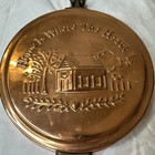 Vintage Copper Wall Hanging Key Holder  Embossed Home Is Where The Heart Is