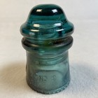 Hemingray Glass Insulator No 9 Turquoise Aqua Blue