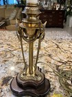 Frederick Cooper Vintage Lamp Brass Table desk Hollywood Regency Rare Footed 17   