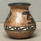 Vintage Costa Rica Guaitil Pottery Vase Signed Artist Souvenir Handmade Tribal