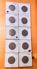 10x Canadian One Cent 1 Penny  01 Canada Coins 1   Ten Cents Pennies Old Coin Set