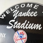 Vintage Yankees Baseball Sign - Stadium Gas Service Station Porcelain Sign