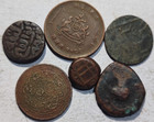 India Gwalior  Hyderabad  Mysore  Jaunpur  Jodhpur   Kushan - 6 Rare Old Coins
