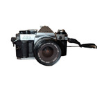 Canon Ae-1 Program 35mm Manual Slr Film Camera 28mm 1 2 8 And 70-210mm Tested 