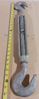 1  Thread Turnbuckle Hook Pulley Galvanized Drop Forge Military Surplus Tie Down