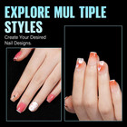 Extra Short Coffin Nail Tips  240pcs Half Matte Press On Full Cover Acrylic Nail