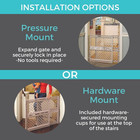 Baby Gate Plastic Adjustable Ergonomic Kids Safety For Indoor Stairs Doorways