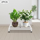 2pcs Stainless Steel Dunnage Racks Plants Storage Holder Commercial Food Stands