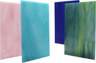 12 Sheets Variety Stained Glass Sheets Pack  4 X 6 Inch Mosaic Glass Tiles For C