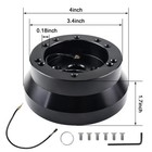 Universal 5 6 Hole Steering Wheel Hub Adapter  Compatible For Gmc Chevy Ponti