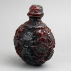 Old Chinese Superb Natural Handcarved Flower Snuff Bottle