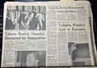Richard Nixon Resigns Newspaper Tulsa Daily World Ok Aug 9 1974 Complete