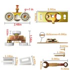 Pilispark 2 Pack Pocket Door Frame Roller sliding 1    no Rail   1      - Roller