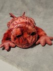 Dan Dee Pink Frog Plush Stuffed Animal Pink Ribbon Plastic Eyes 16 