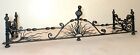 Rare High Quality Antique 19th Century Thick Wrought Iron Fireplace Fender Grate
