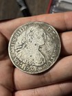 1796 Mo Mexico 8 Reales Charlos Iiii Sliver Coin Xf