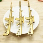 3pcs set Rifle Shape Black Ink Ballpoint Pen Stationery Ball Point Novelty Pen