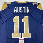 Autographed signed Tavon Austin St  Louis Blue Football Jersey Jsa Coa