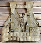 Usgi Military Flc Fighting Load Carrier Tactical Molle Vest Coyote Brown Vgc
