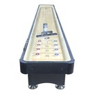 Playcraft Woodbridge Black 16   2 Piece Construction Shuffleboard Table
