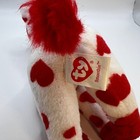 Smoothie 2008 Ty Beanie Babies White Giraffe W  Red Hearts Baby Valentine s