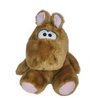 Vintage Animal Fair Inc Plush Hippo Sitting Brown Stuffed Animal  9609a 10 