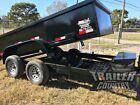 New 2025 6x12 6 X 12 7k Gvwr Hydraulic Dump Trailer Equipment Hauler 24  Sides