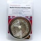 Westbrass R214-01  3-1 2  Kitchen Sink Drain Basket Strainer Post Style - Brass