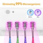 Uv Toothbrush Holder Sanitizer Sanitization Rack W 4 Slots Toothpaste Dispenser