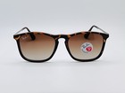 Ray-ban Rb4187 Chris 54mm Polarized Sunglasses - Tortoise  Brown Gradient Lens