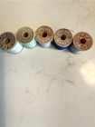 Vintage Wooden Thread Spools Belding Corticelli Carlson Carrier Sewing Notions L