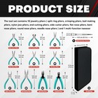 11-piece Jewelry Plier Sets jewelry Making Tools Kit  Micro Jewelry Pliers Se   