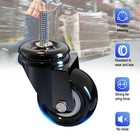 Lockable 2  Rubber Casters-heavy-duty Replacement For Office Chair Swivel Wheels