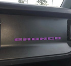 3d Printed Bronco Inspired Letters Ford Dashboard Insert Overlay 2021-2026