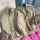  rare  Lot Of 2 U s Ww2 28th Infantry Wool Button Field Shirts Patches 15 1 2 33