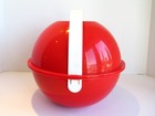 Vintage 1970s Ingrid Plastic Picnic Set Bowls Plates Cups Carry Handle Retro