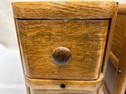Antique Singer Treadle Sewing Machine Tiger Oak Drawers 1925