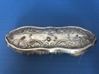 Vintage Silver-tone Vanity Grooming Brush Victorian Art Nouveau 