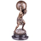 Bronze Sculpture Of The Greek Titan Atlas With Globe After Aldo Vitaleh