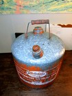 Vintage Brookins No 695 Galvanized Gasoline Can Metal Gas Oil Service Station