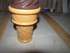 Vintage Safe-t Cup Chocolate Ice  Cream Cone Bank Mold 11   