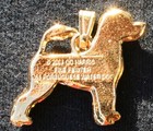 Portuguese Water Dog 24k Gold Plated Pewter Pendant Jewelry Usa Made