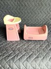 Little Tikes Green Baby Lot     Pink Buggy Pram Stroller     Cradle     High Chair    