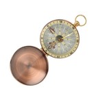 Compass Pocket Watch Portable Vintage Retro Metal Copper Flip Cover Camping